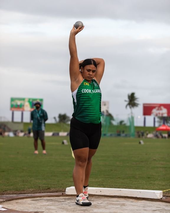 Set in the shot put circle