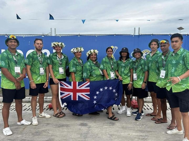 The Cook Islands team