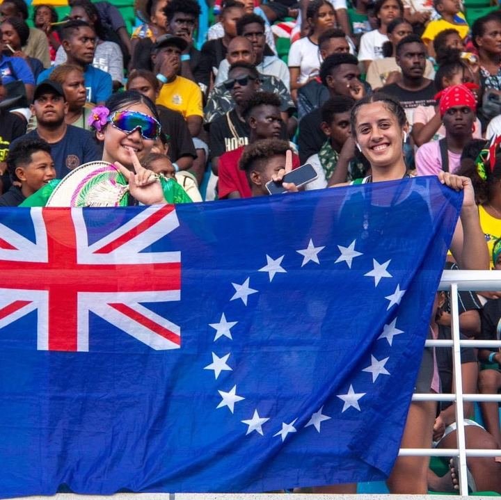 Flying the flag in the stands