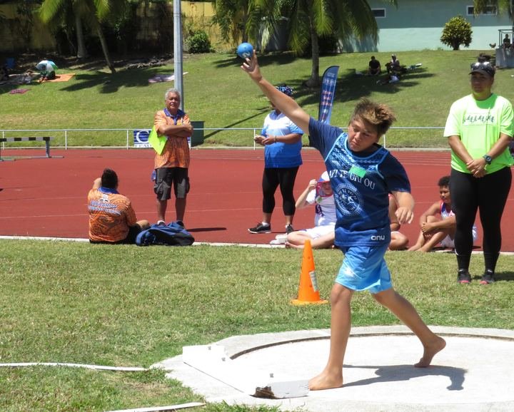 Shot put on day two