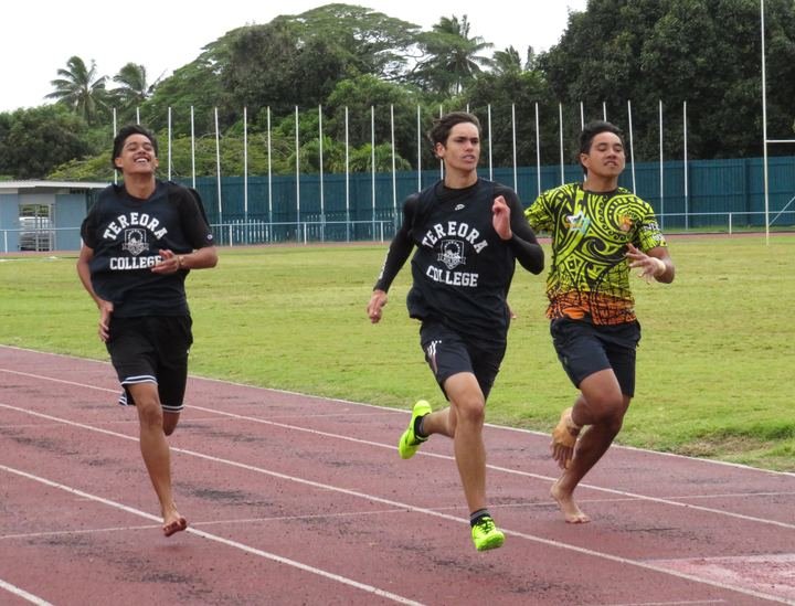 Sprinters racing to the line