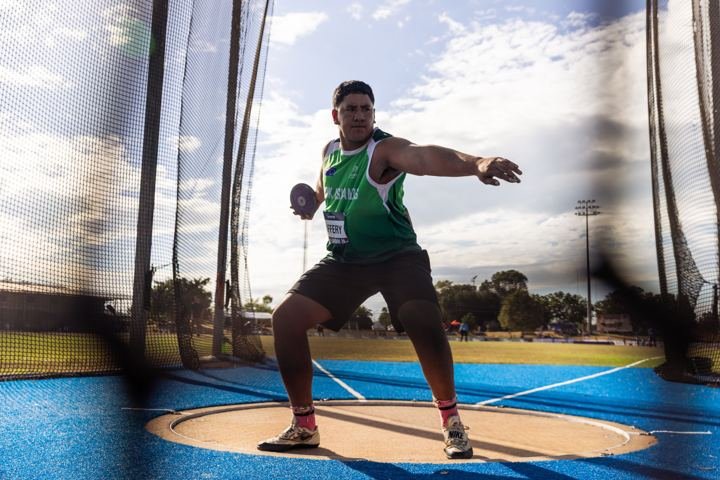 Leyon Caffery in the discus in Darwin