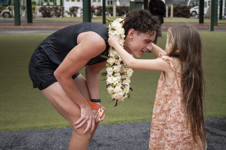 An ei for the 31km winner at the finish