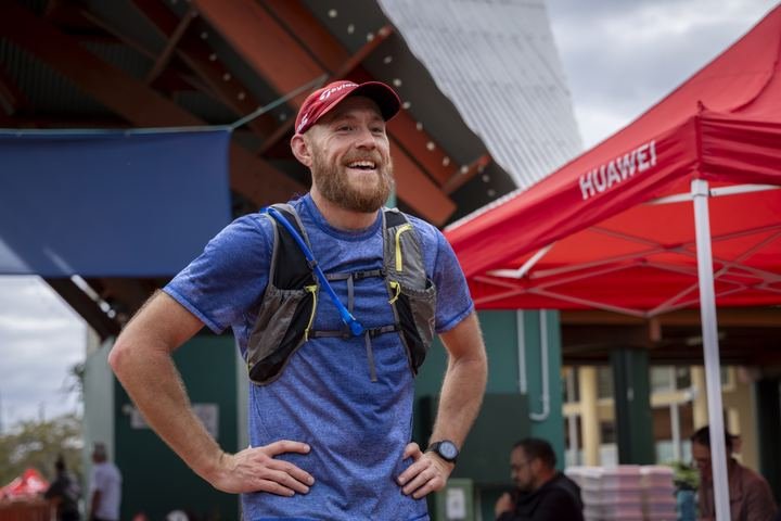 All smiles at the finish