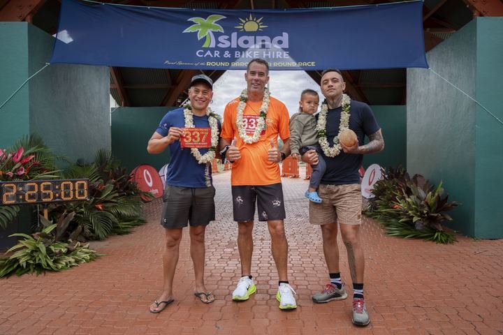 Saint, Soldiers, Sinners, winners of the 31km relay